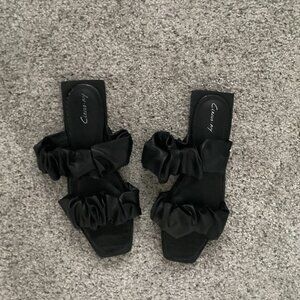 CIRCUS BY SAM EDELMAN Iggy Ruched Flat Slide Sandals 10